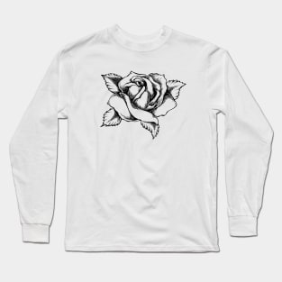 Black rose design Long Sleeve T-Shirt